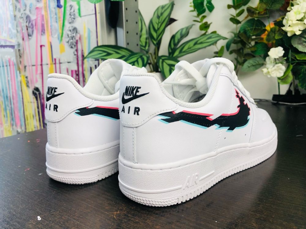 Effet Glitch airforce 1 sneakers custom – Image 6